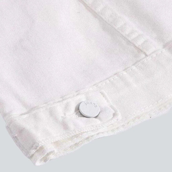 Fancy color men's denim jacket