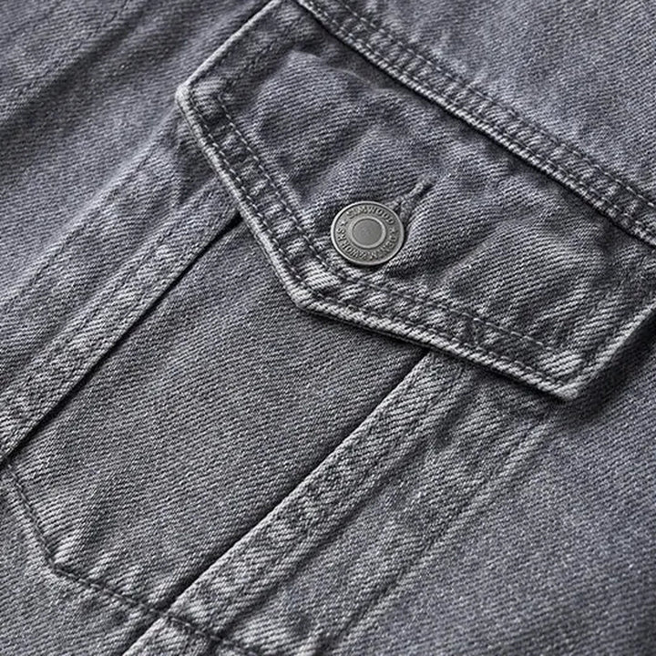 Classic faded men's jeans trucker jacket