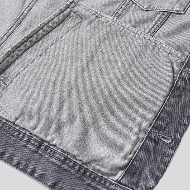 Classic faded men's jeans trucker jacket