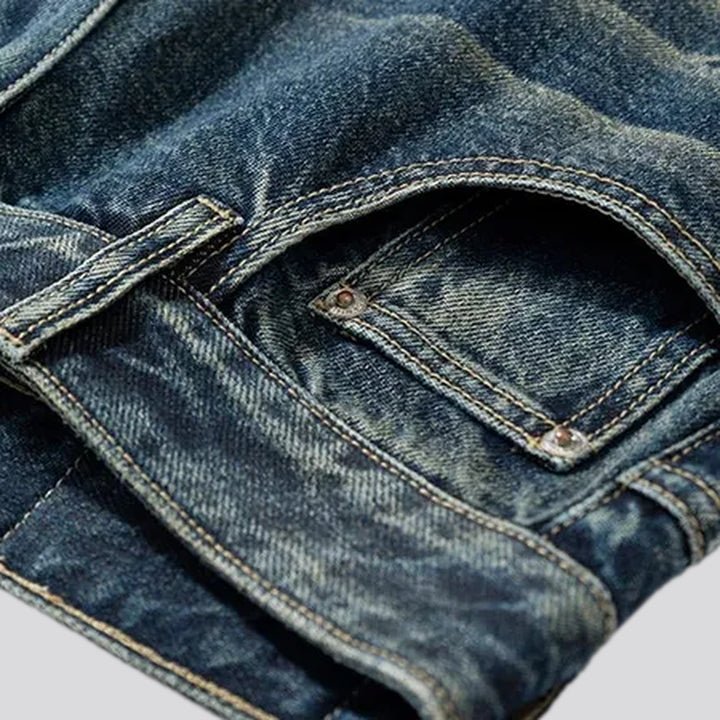 Flare-leg midweight street jeans for men