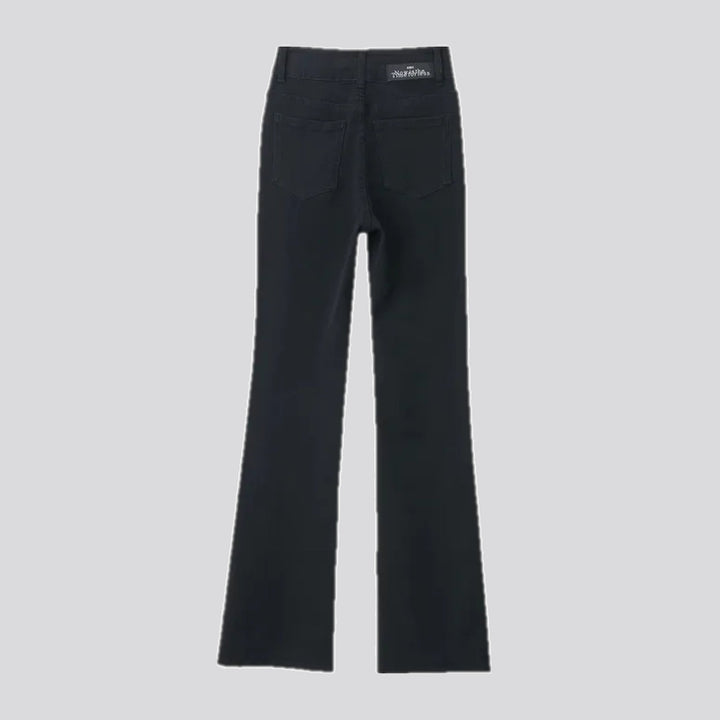 Fashionable bootcut high waist jeans for women