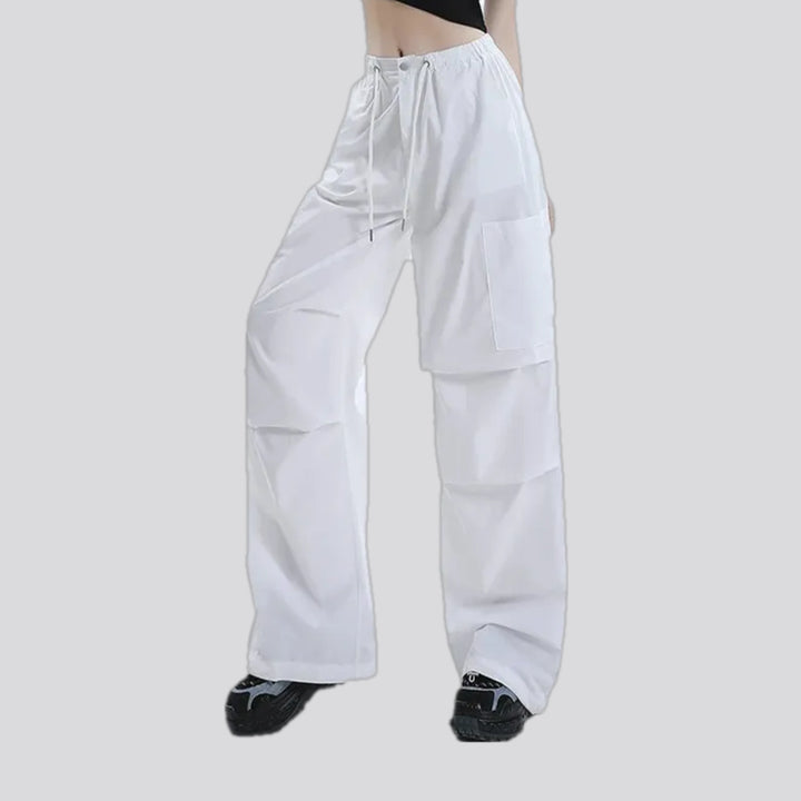 High waist stylish women's denim joggers