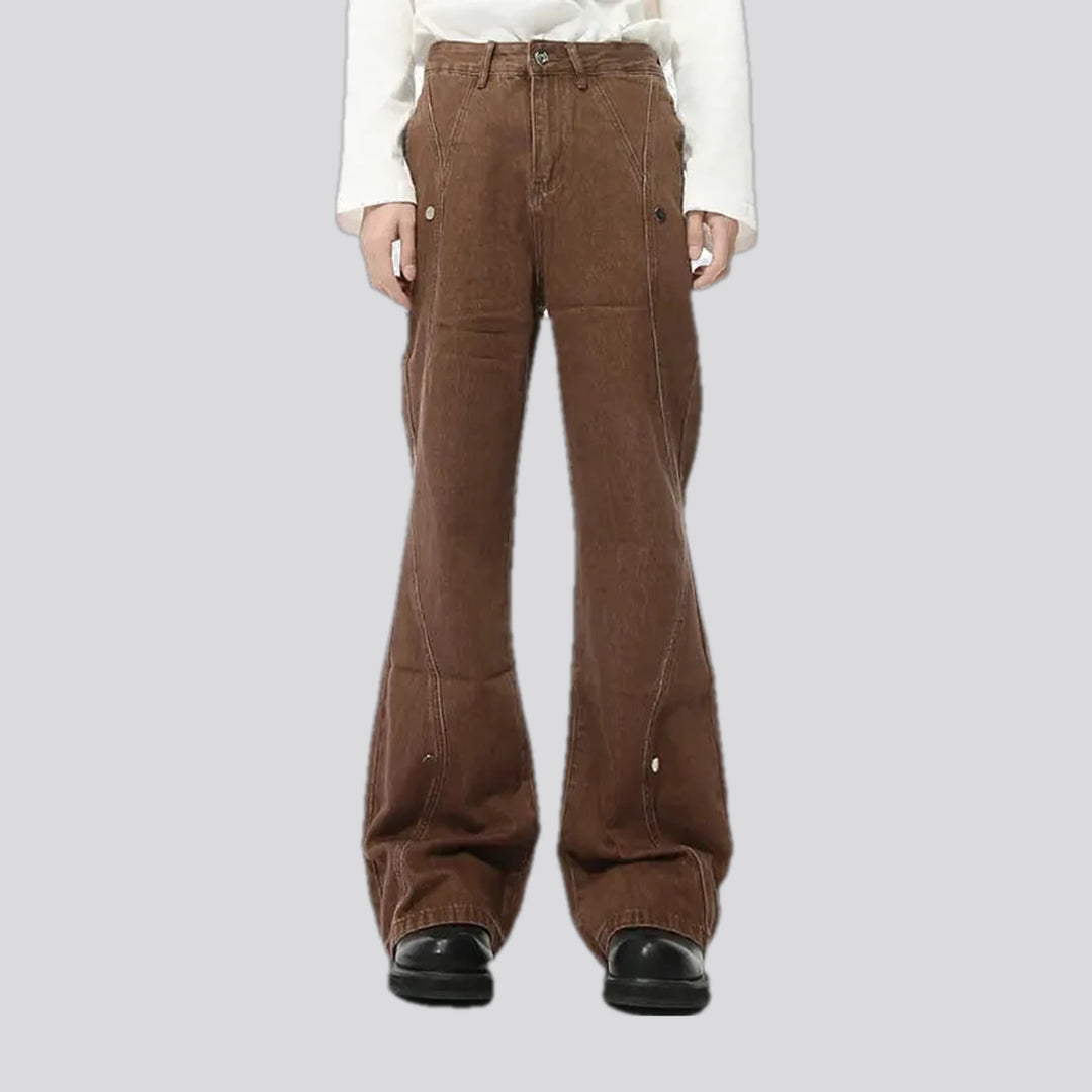 Mid-waist Button Jeans for Men | Jeans4you.shop